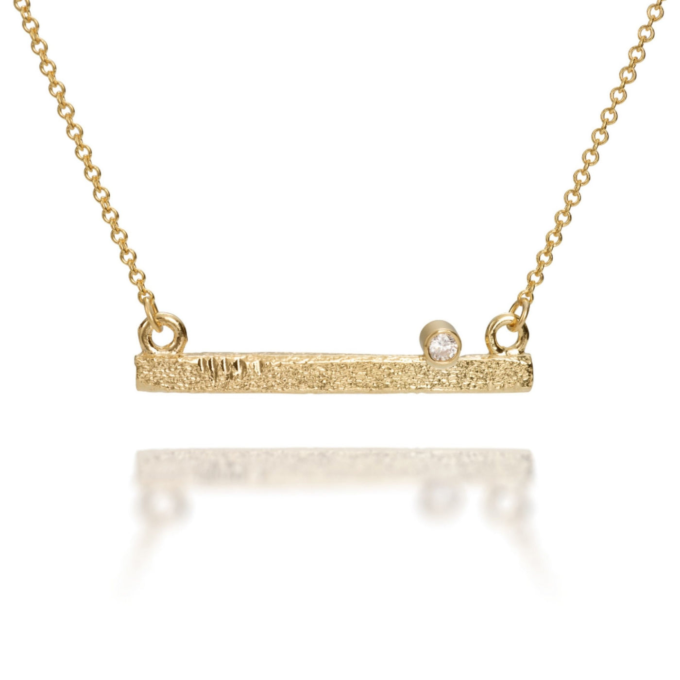 Granite Block Bar Necklace