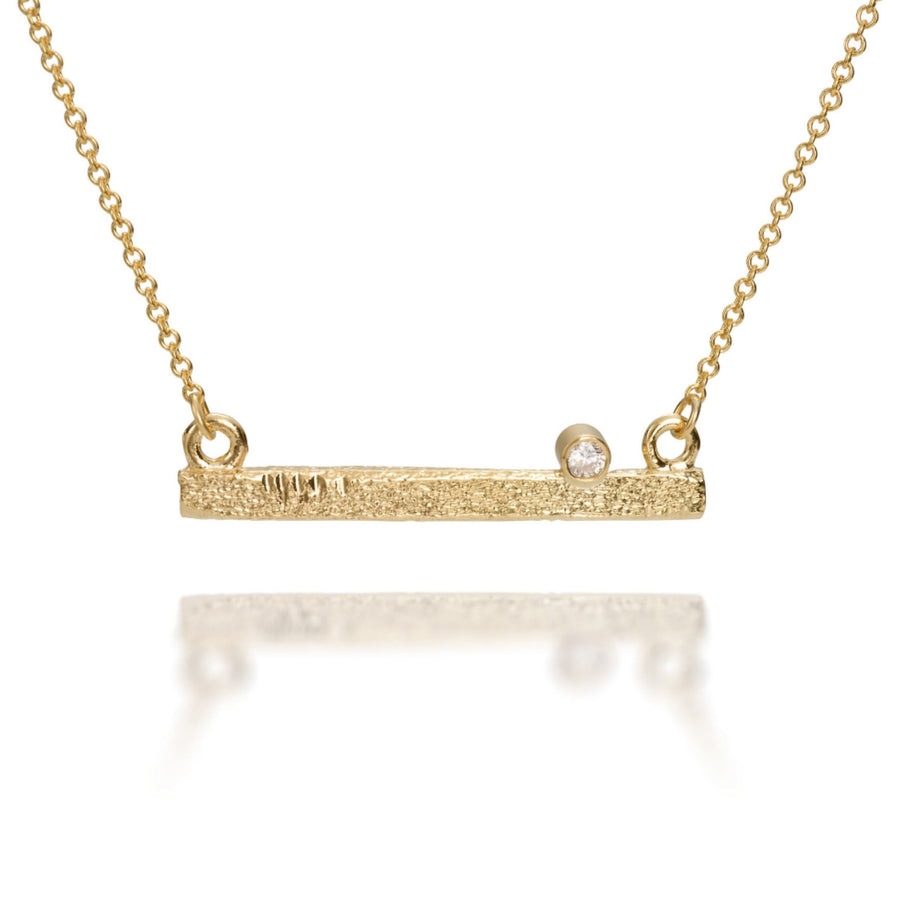Granite Block Bar Necklace