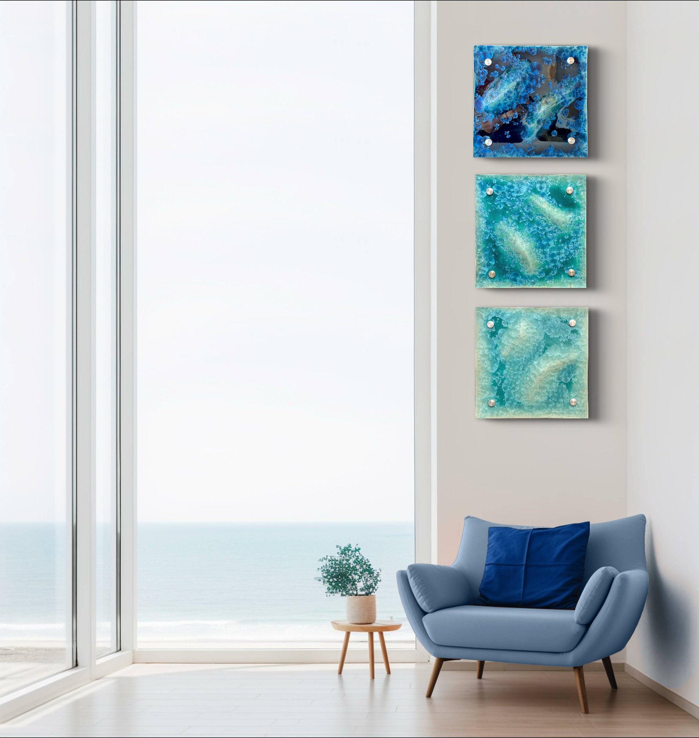 The Color of Water Wall Trio