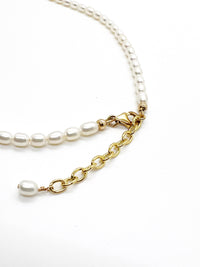Geometric Freshwater Pearl Necklace