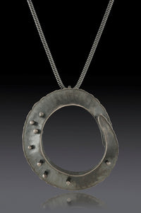 Large Black Orbit Pendant