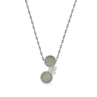 Sterling Silver with Gray Concrete