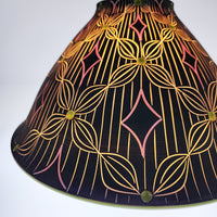 Petal and Line Porcelain Pendant