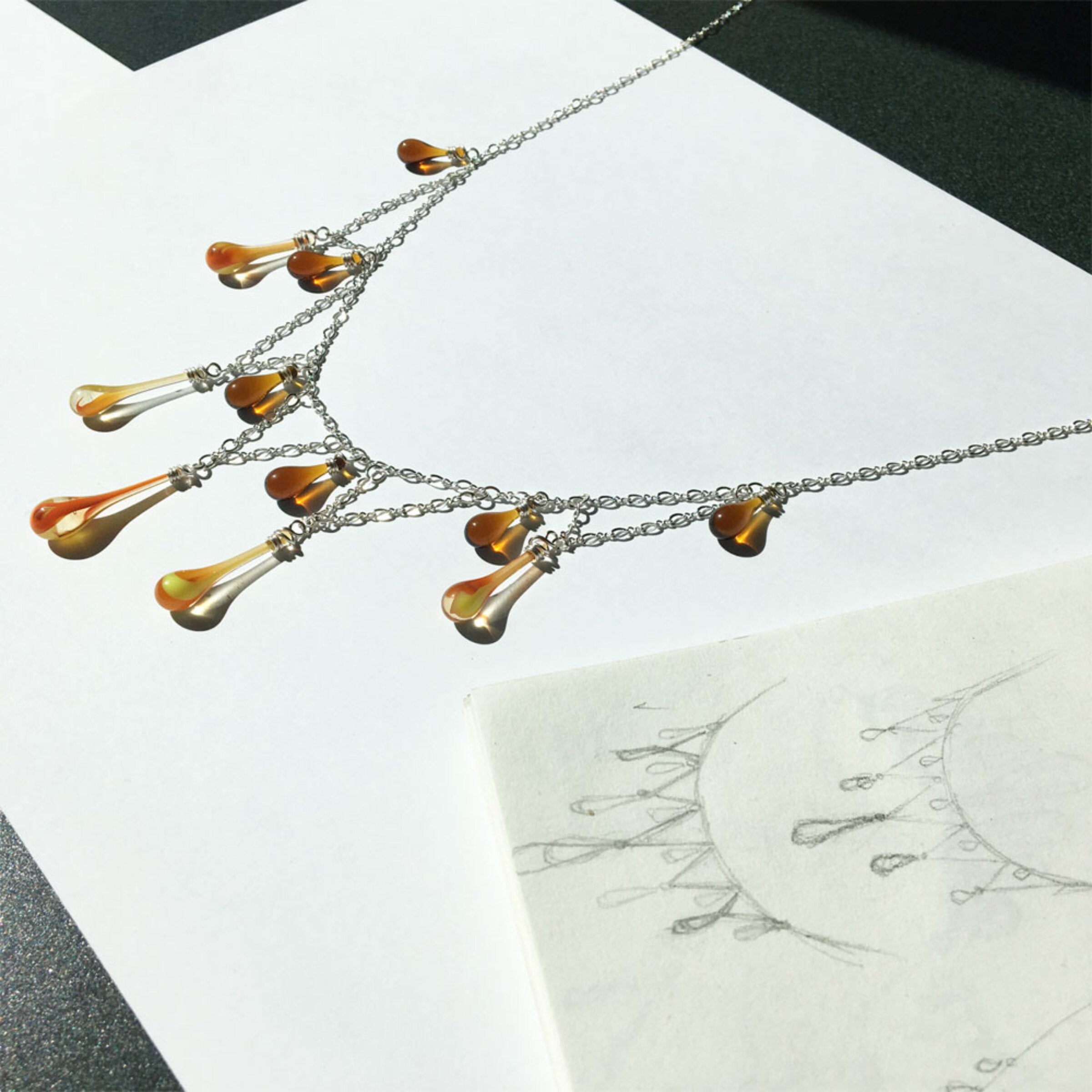 Autumn Light Composition Necklace