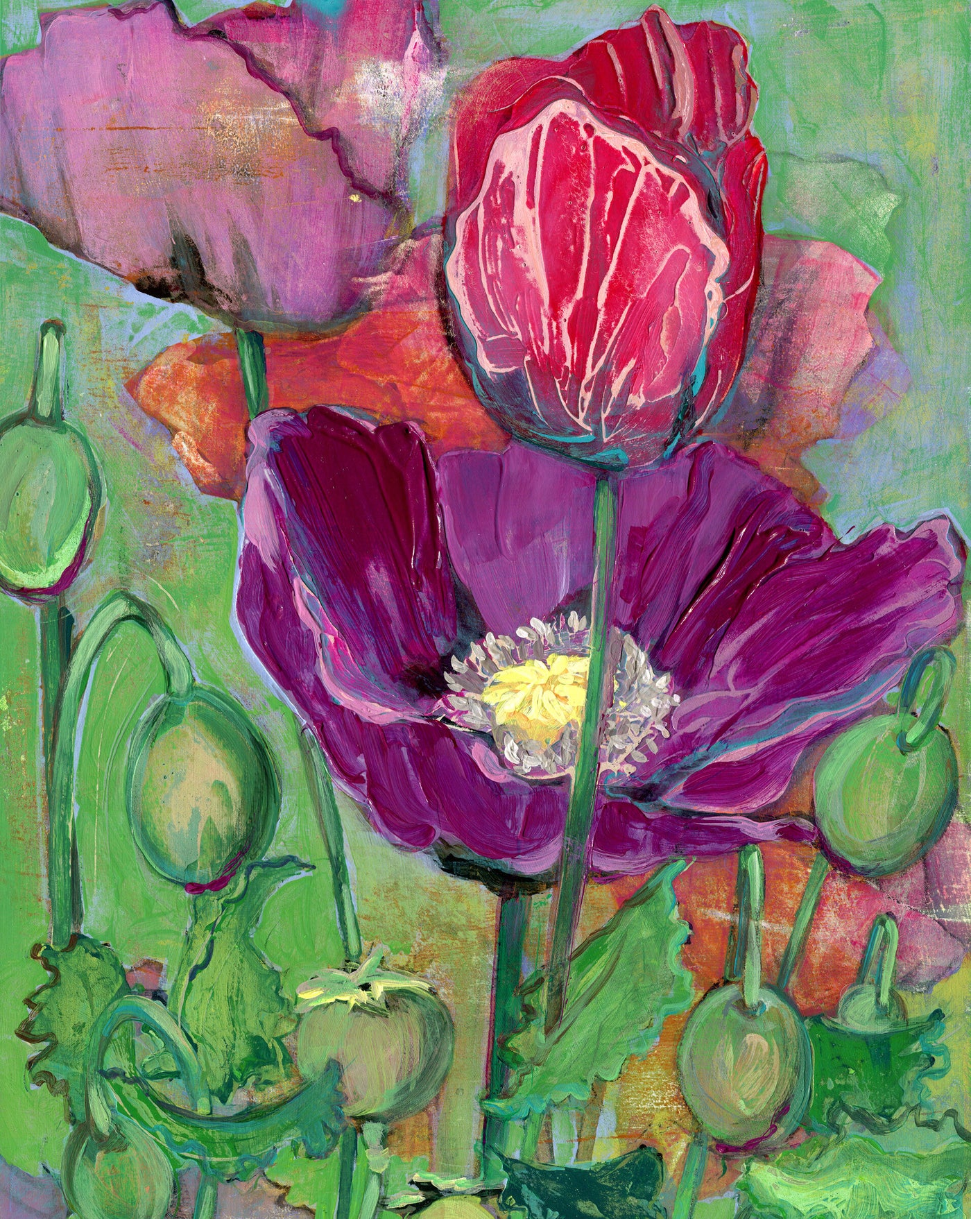 Poppy Dreams In Magenta No. 3