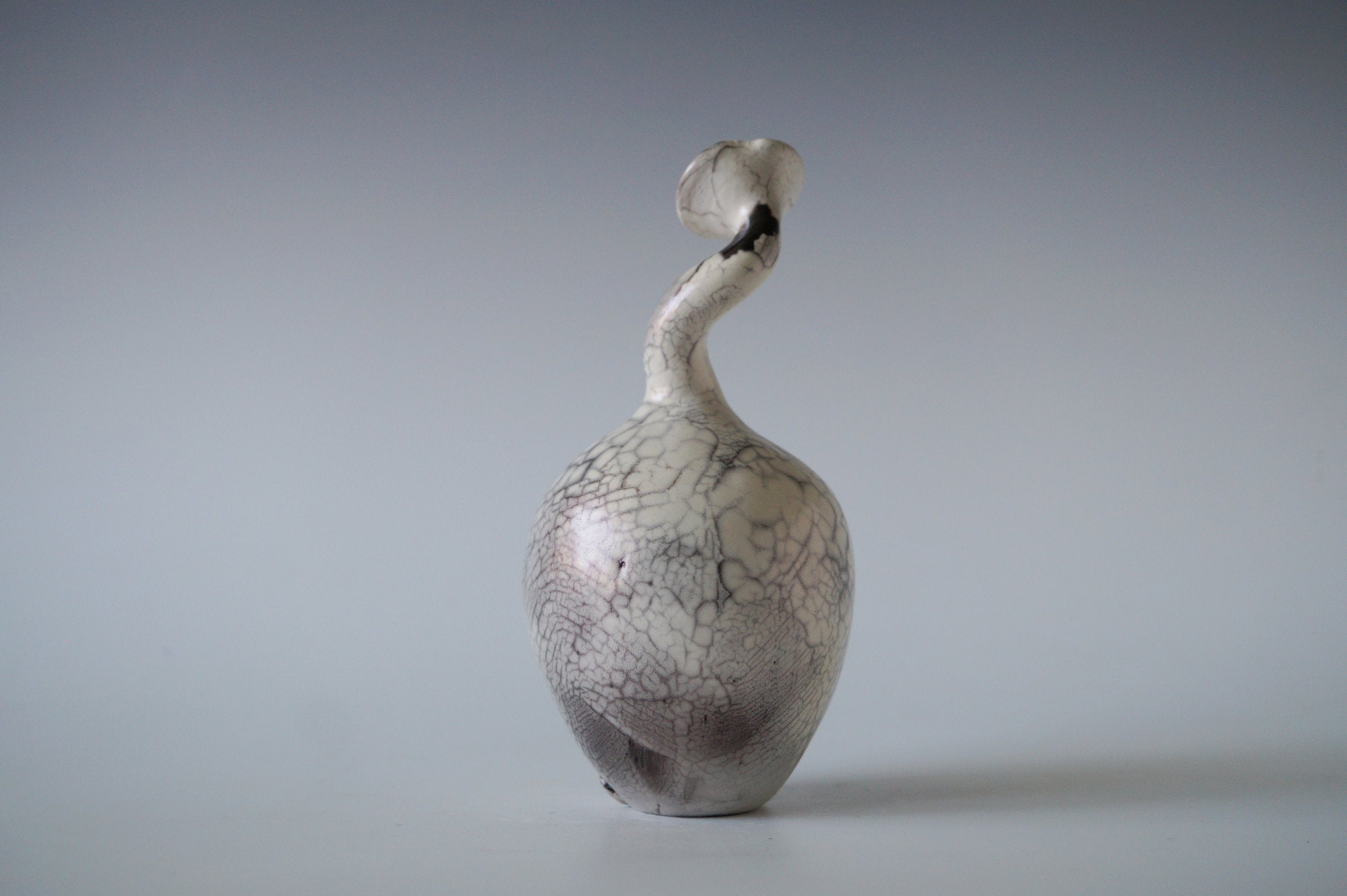 Ceramic Raku Vessel, Naked Raku Firing 13