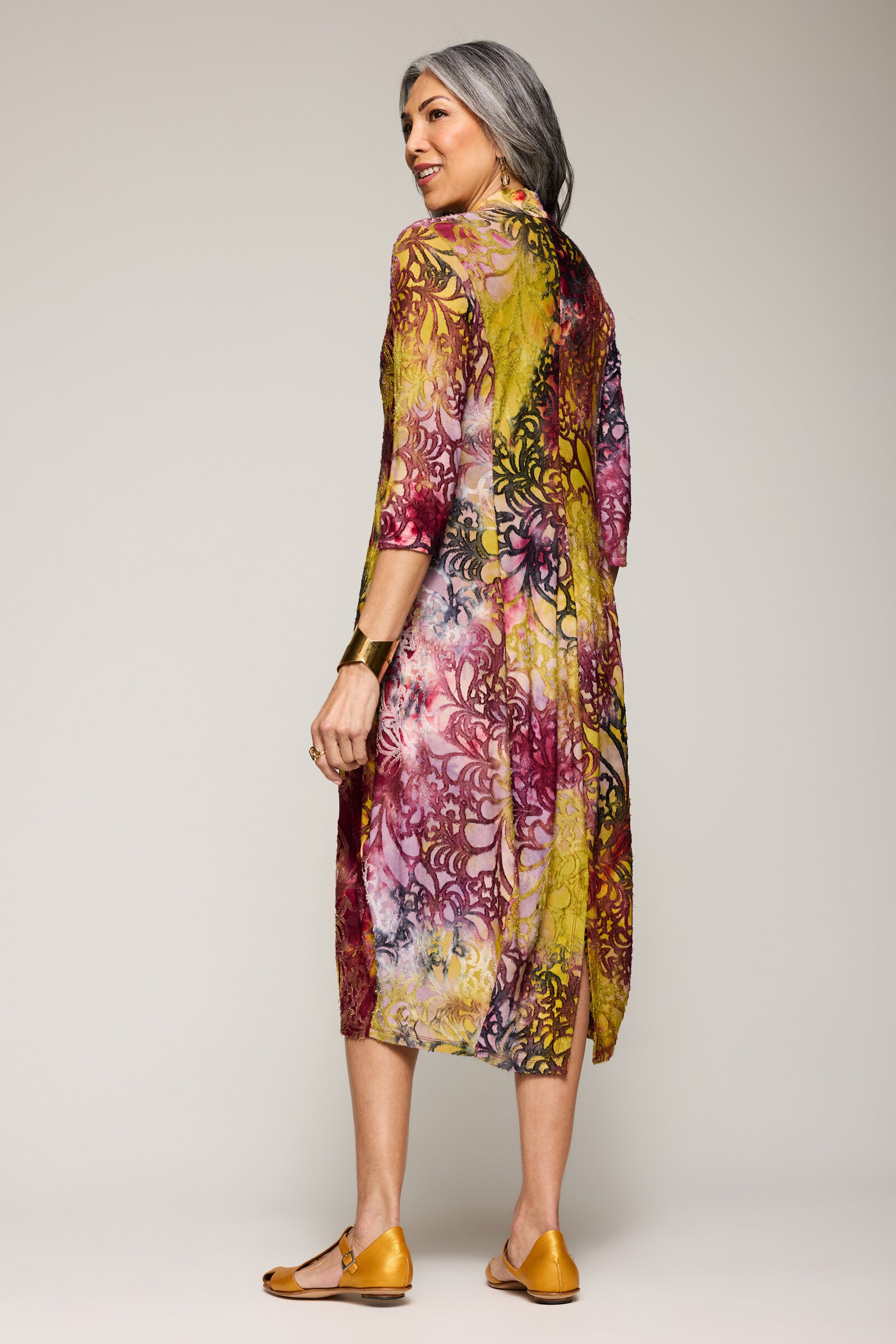 Burnout Sunset Dress