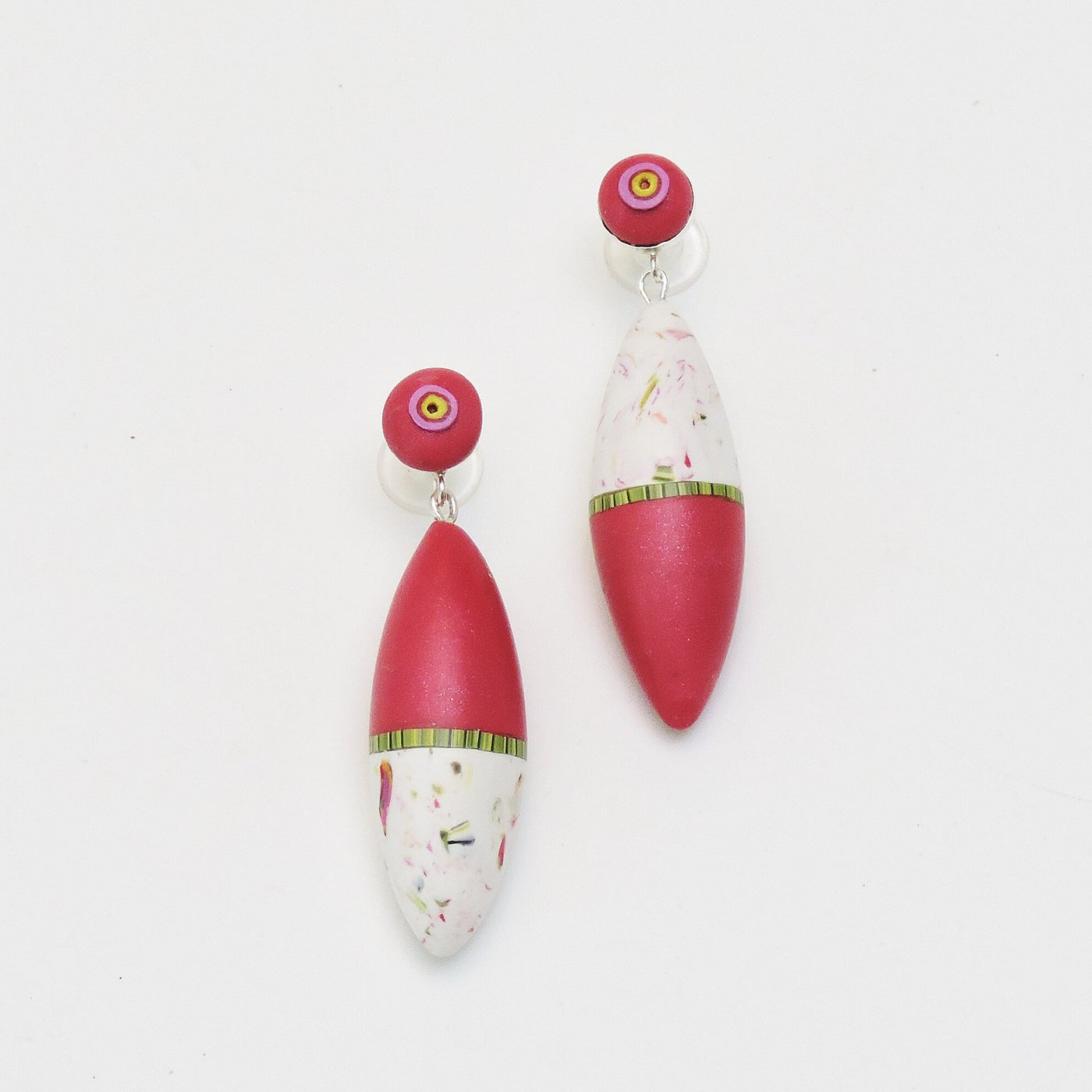 Pink Pod Dangle Earrings