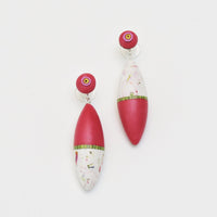 Pink Pod Dangle Earrings