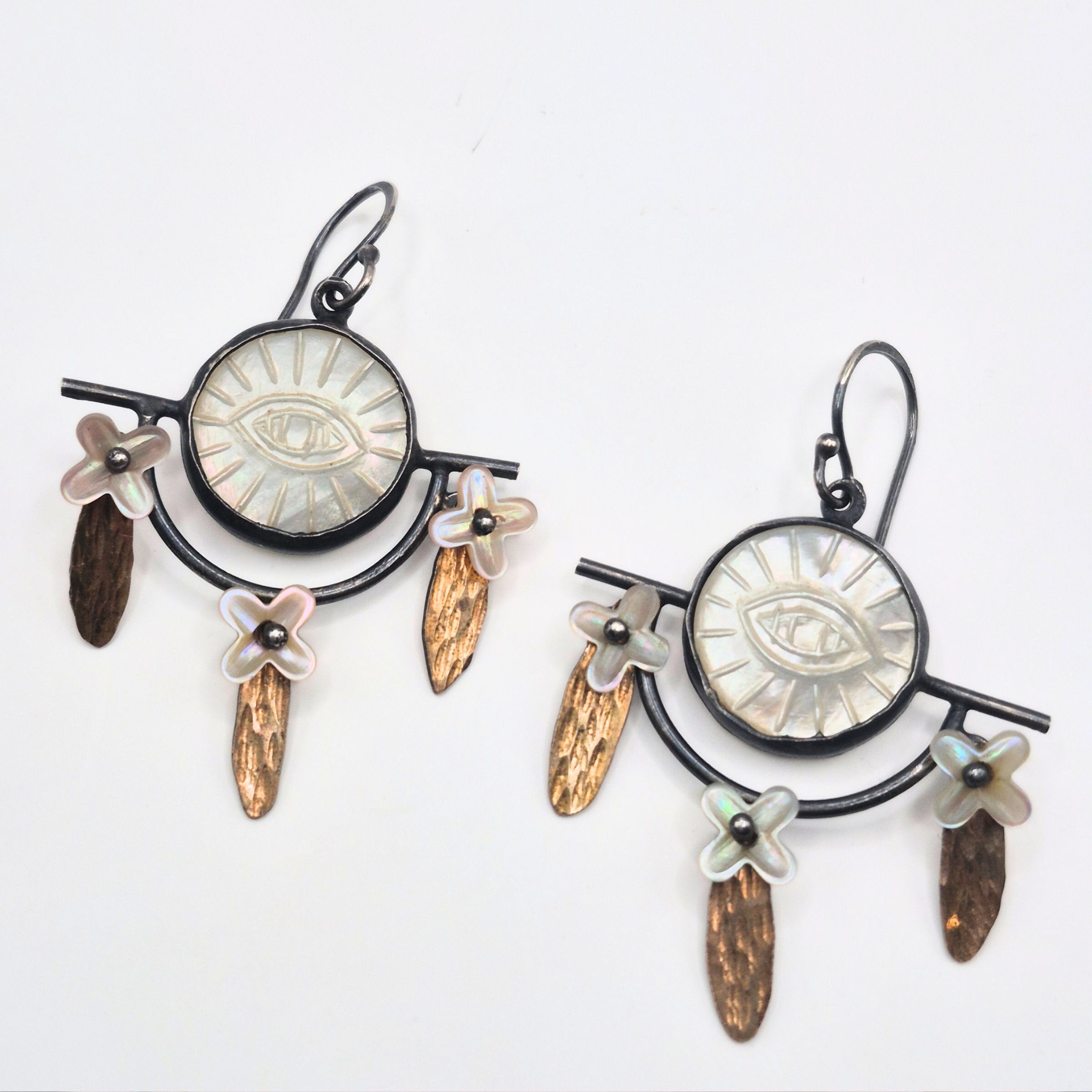 Protective Eye Chandelier Earrings