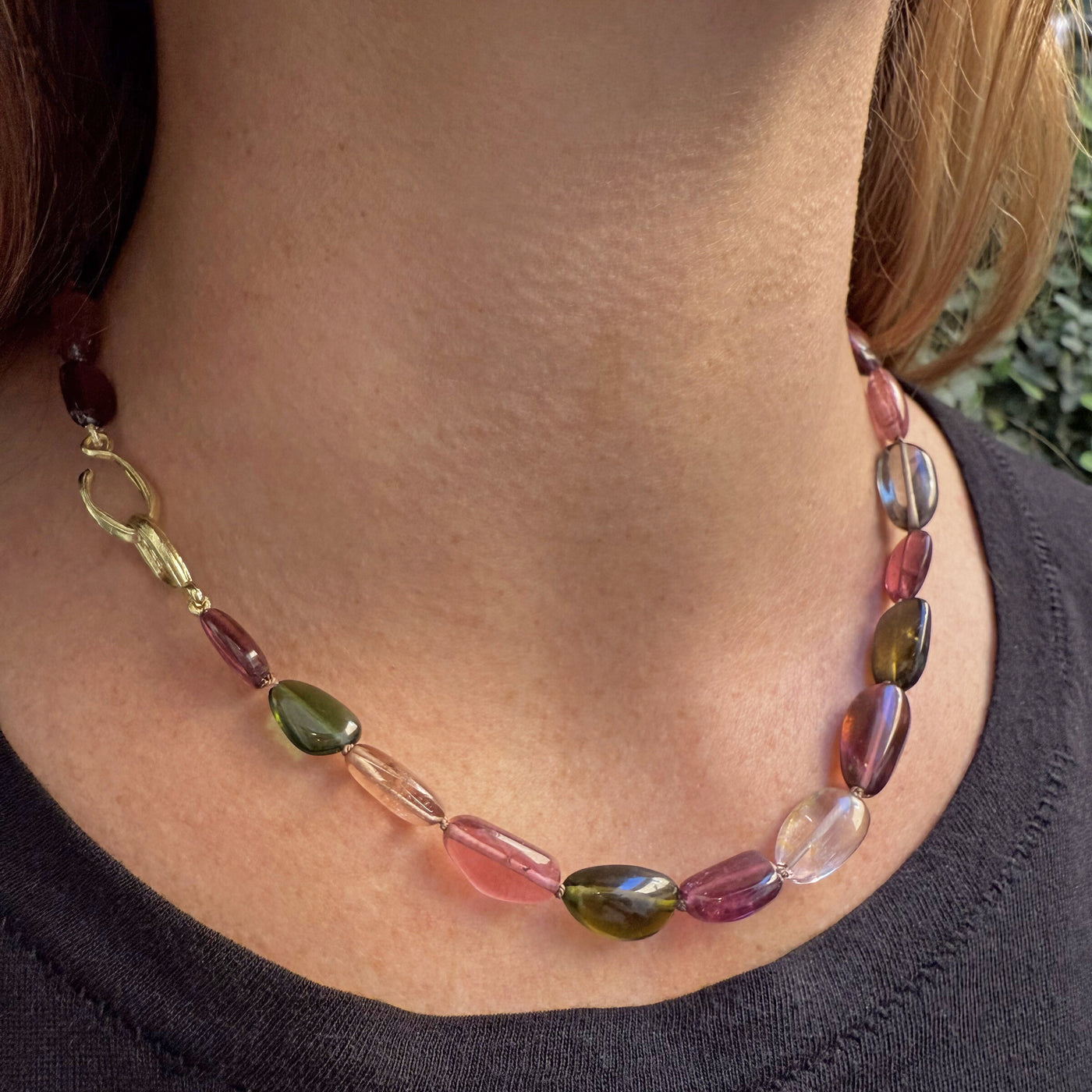 Tourmaline Pebble Necklace