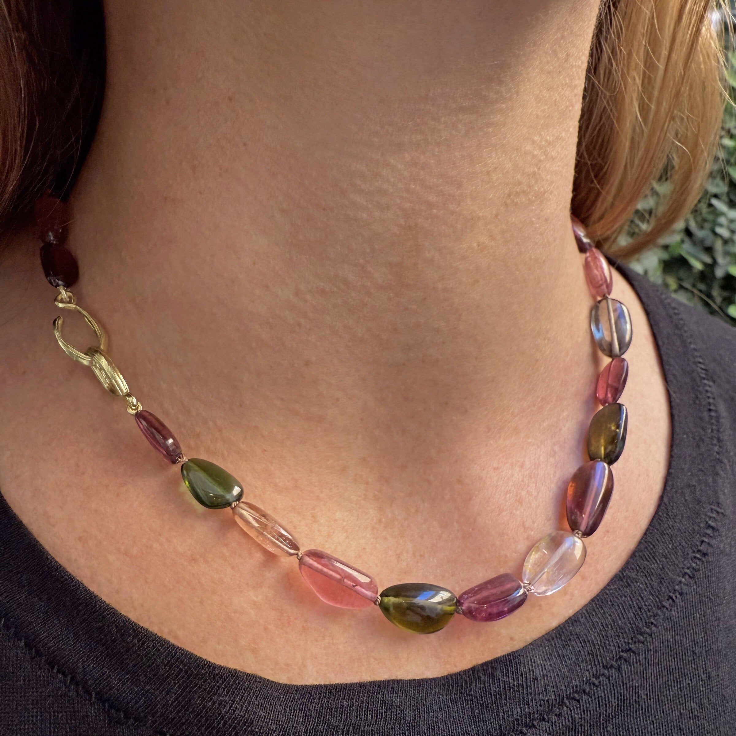 Tourmaline Pebble Necklace