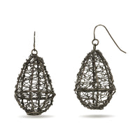 Crocheted Teardrop Earrings