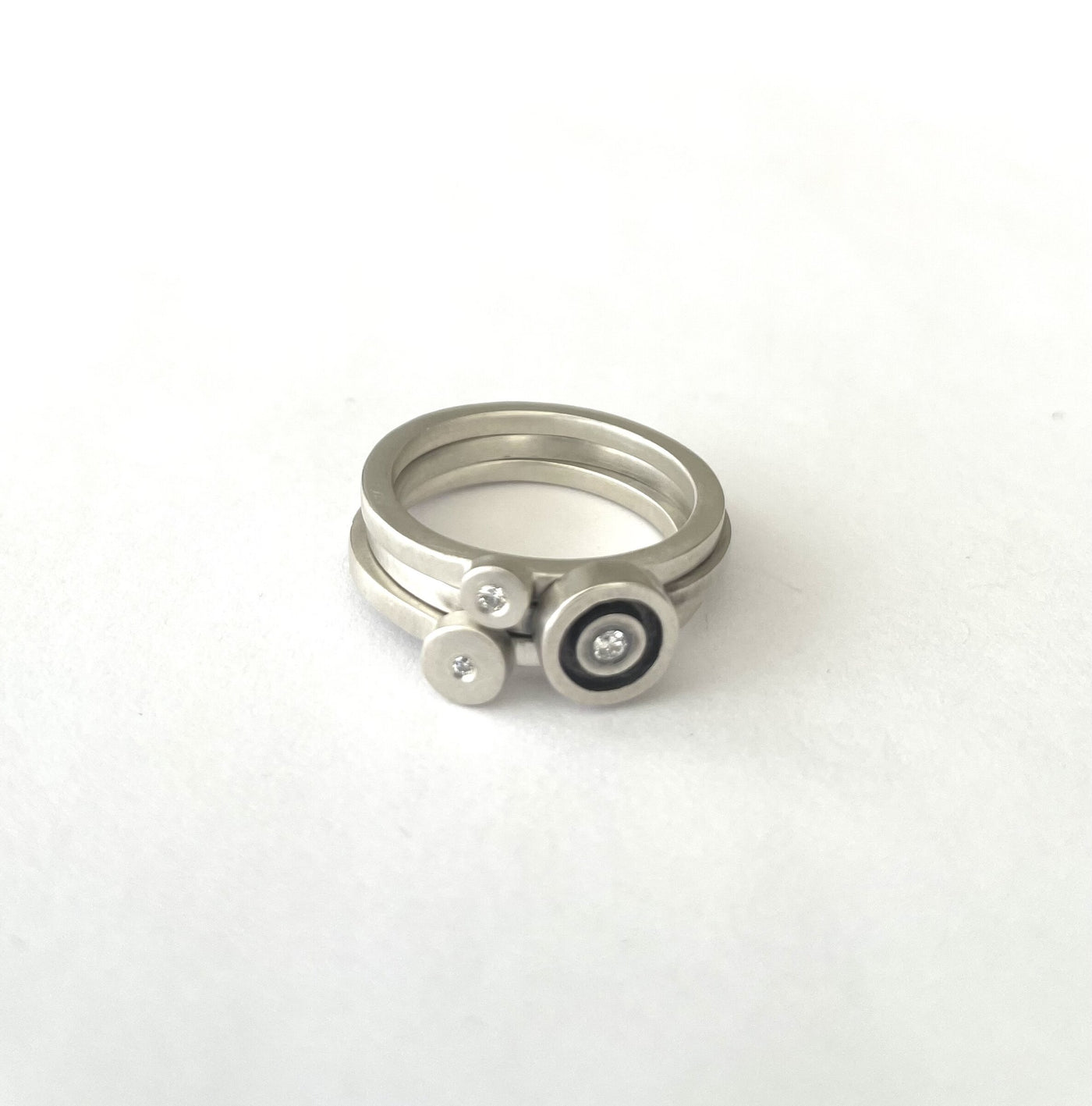 Stacking Diamond Ring Set