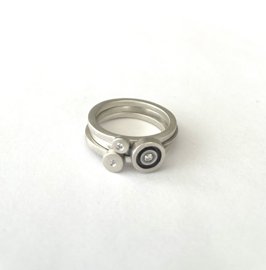 Stacking Diamond Ring Set