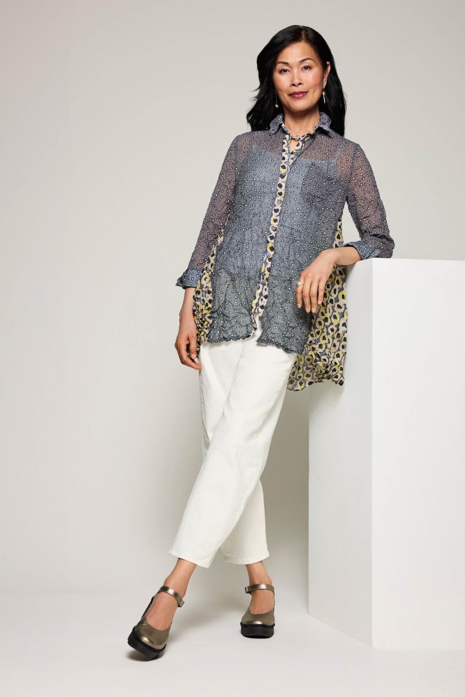 Denim Barrel Leg Pant