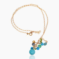 Amazonite Color Block Dangly Necklace