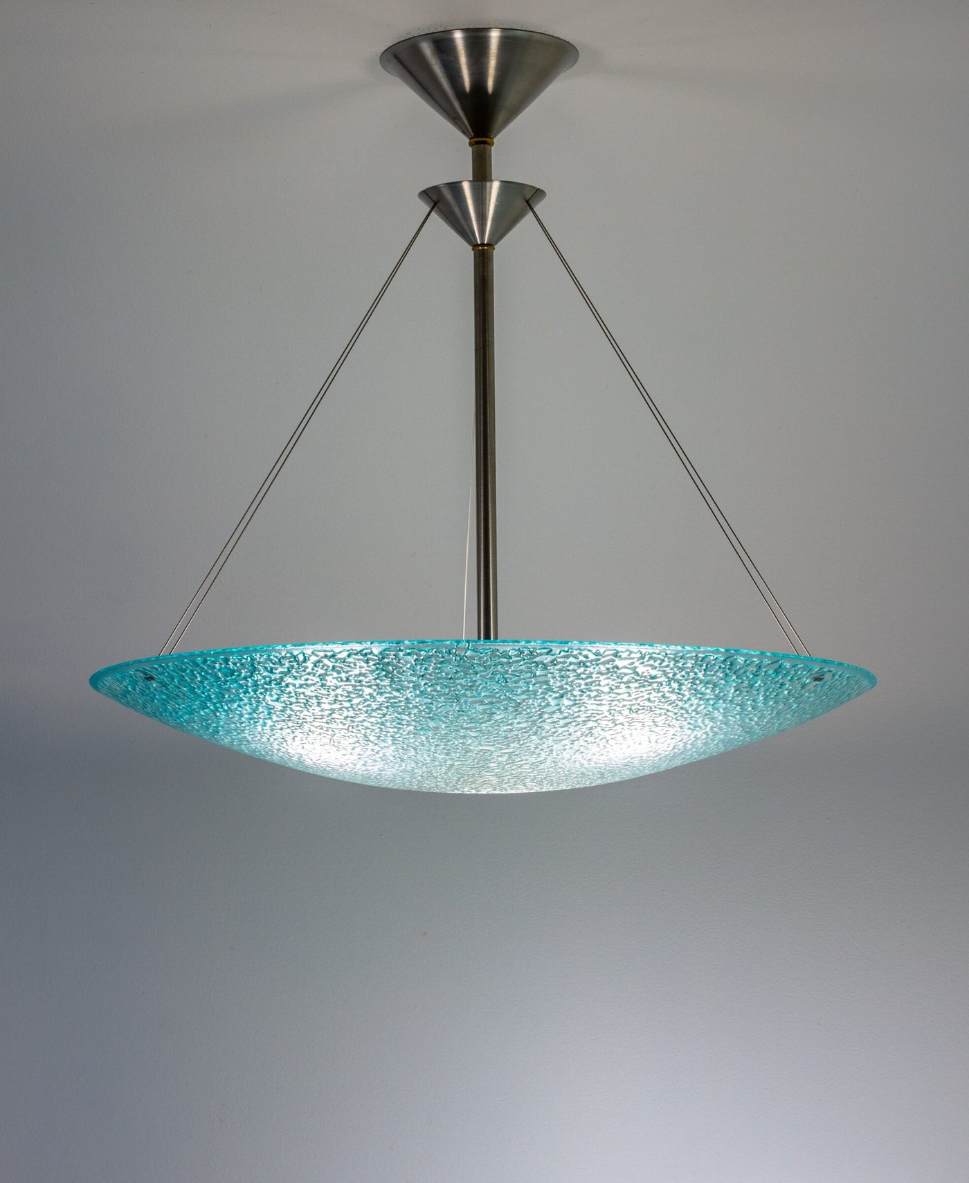 Aqua Fade Dish Pendant Chandelier