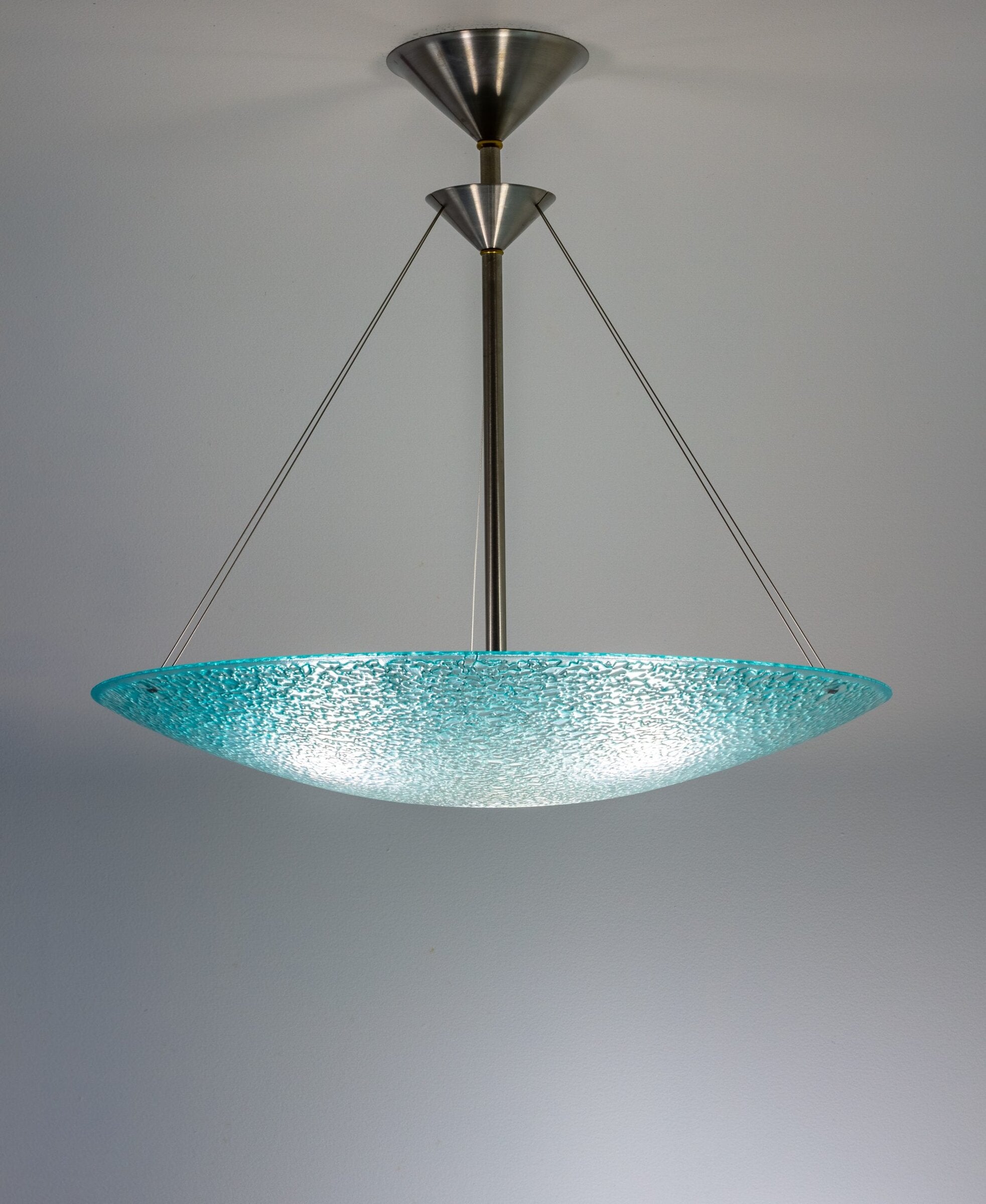 Aqua Fade Dish Pendant Chandelier