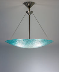 Aqua Fade Dish Pendant Chandelier