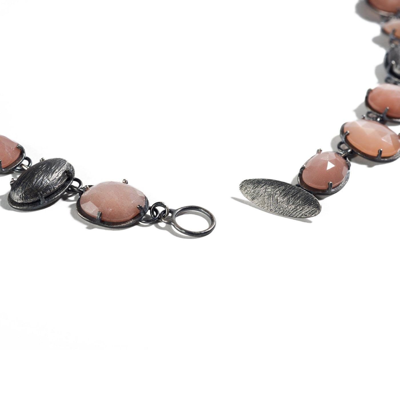 Carved Pebble Link Necklace