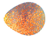 Nido 23 Summer Orange and Azure Bowl