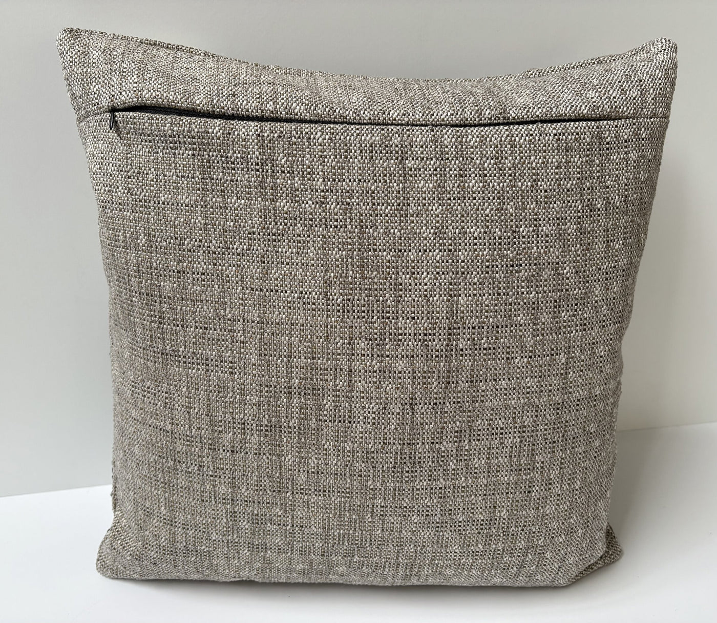 Leather Appliqued Color Blocked Pillow #1