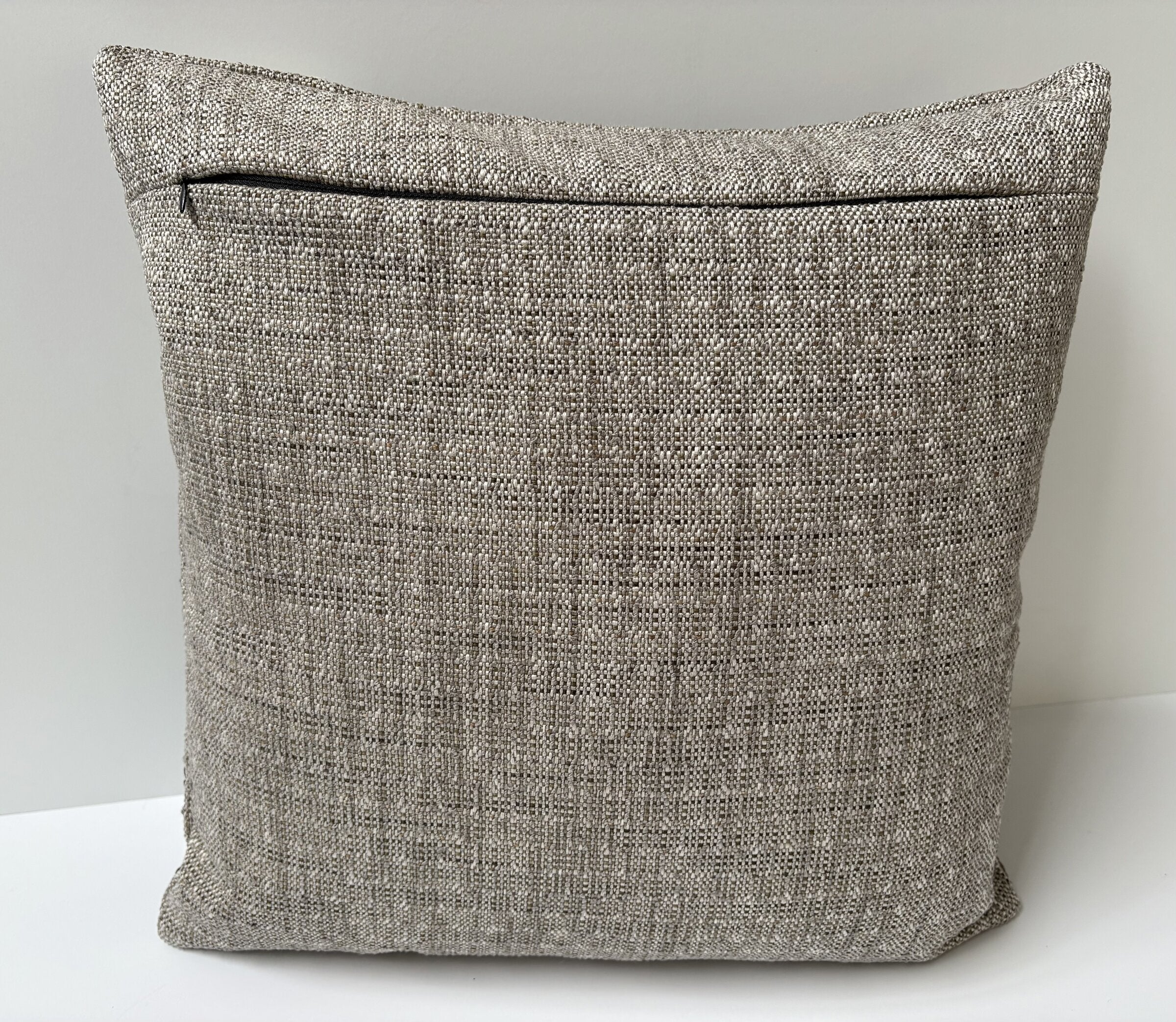 Leather Appliqued Color Blocked Pillow #1