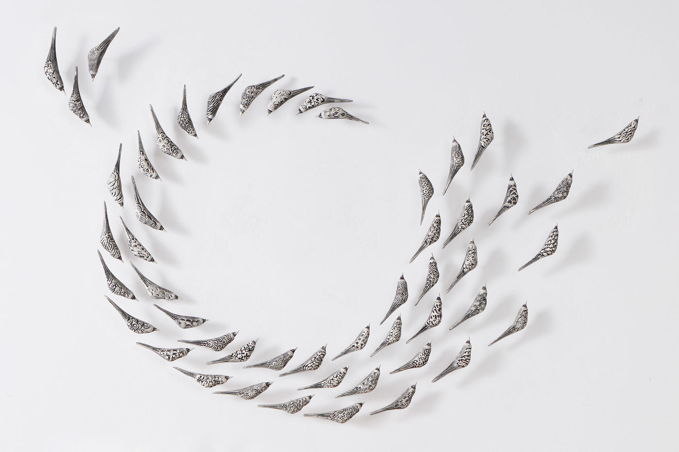 Set of 50 Birds in Flight