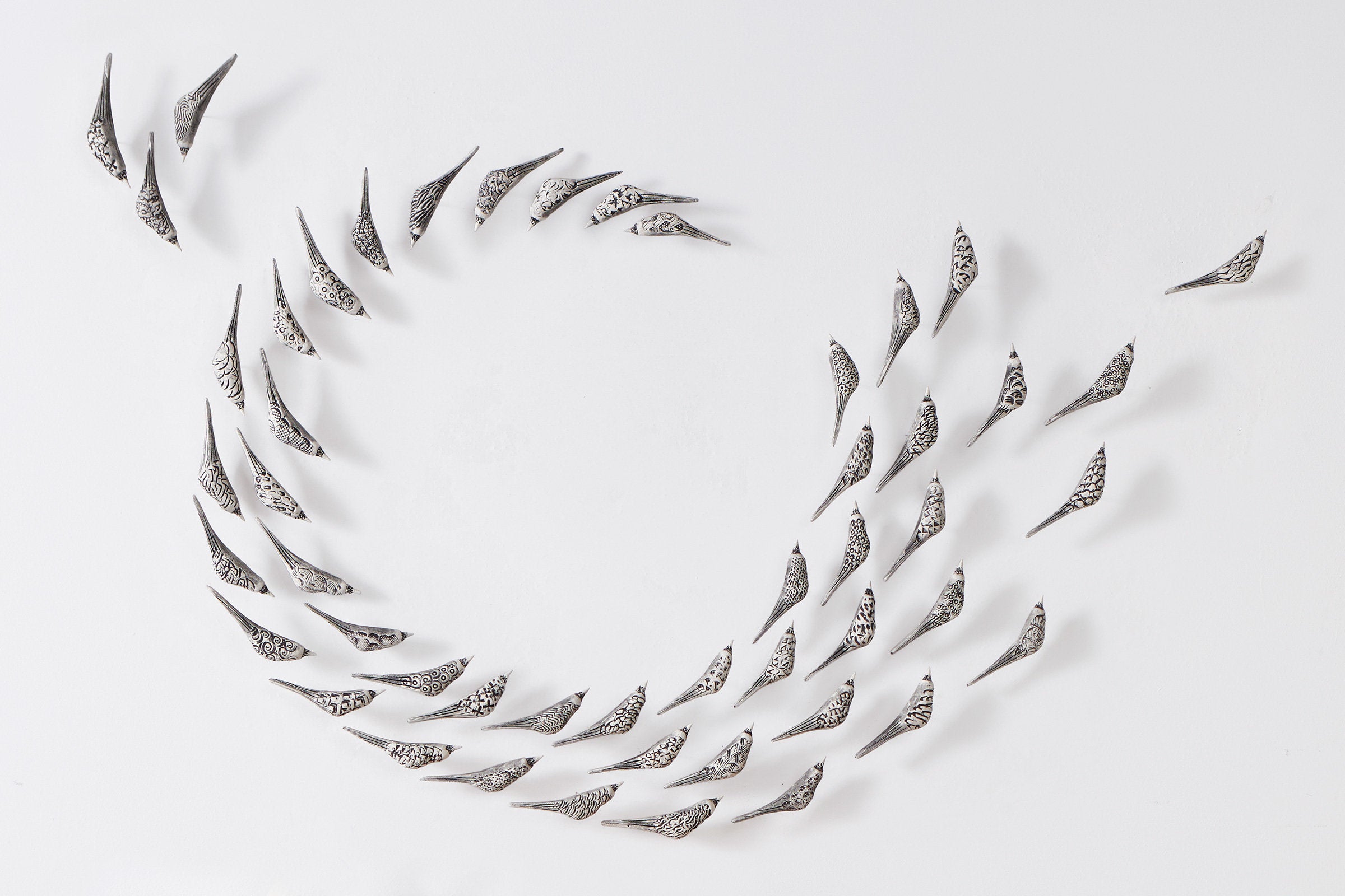Set of 50 Birds in Flight