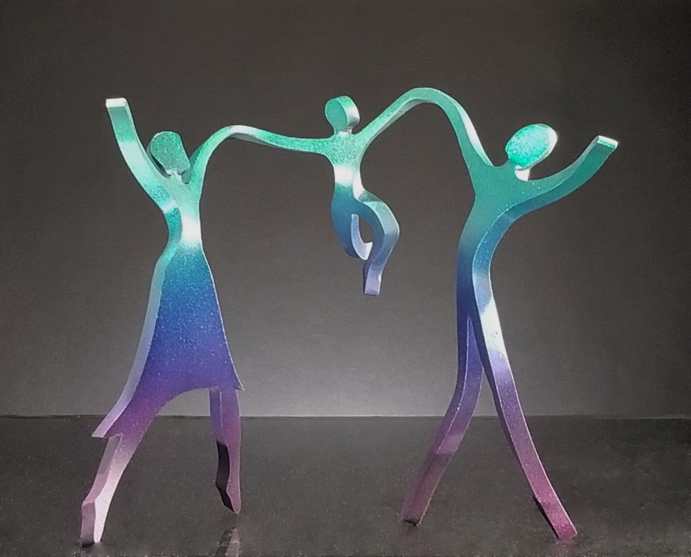 Dancing Line Family of Three with Boy in Cool