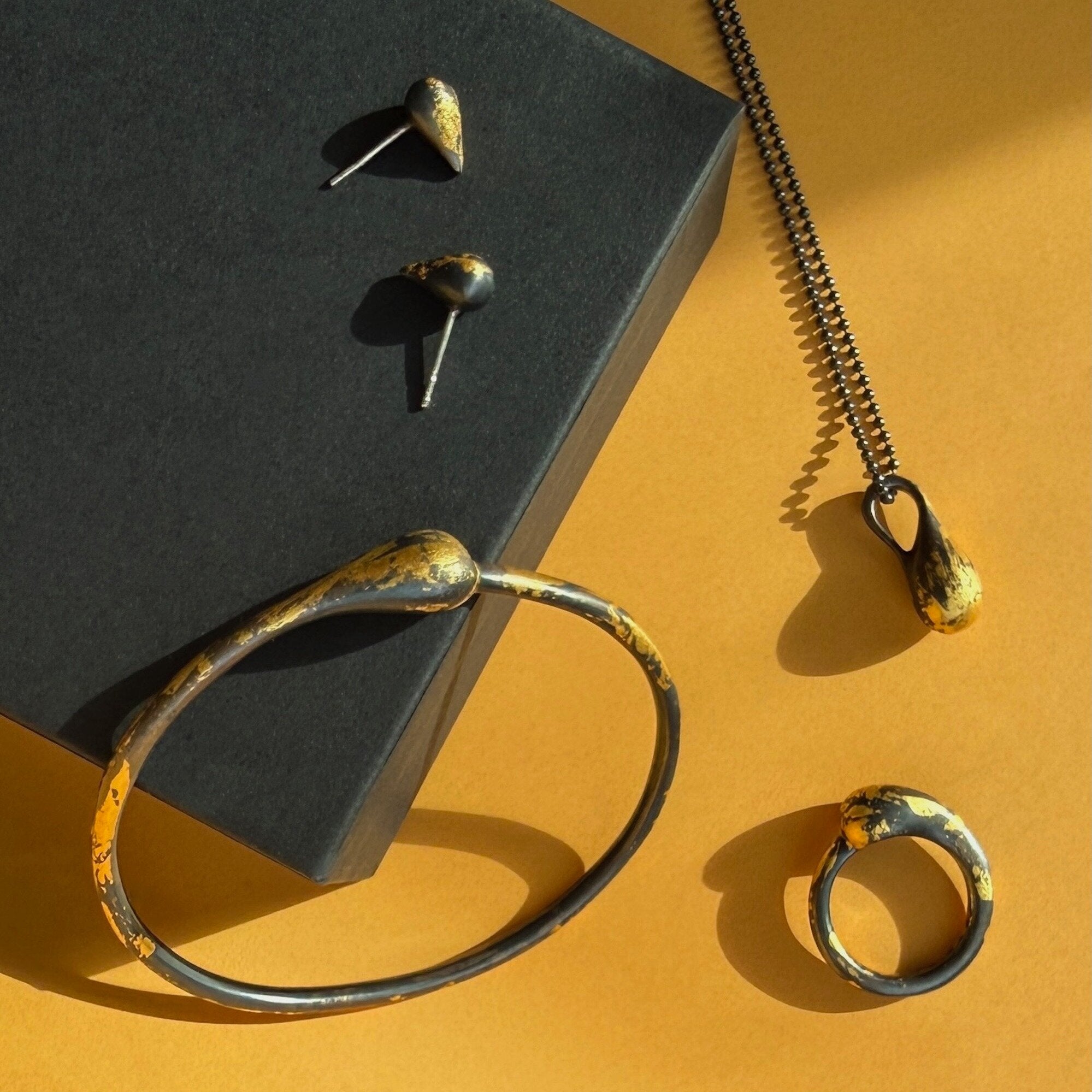 pieces from the artist's droplet collection