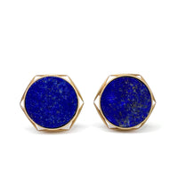 Lapis Leaf Cufflinks