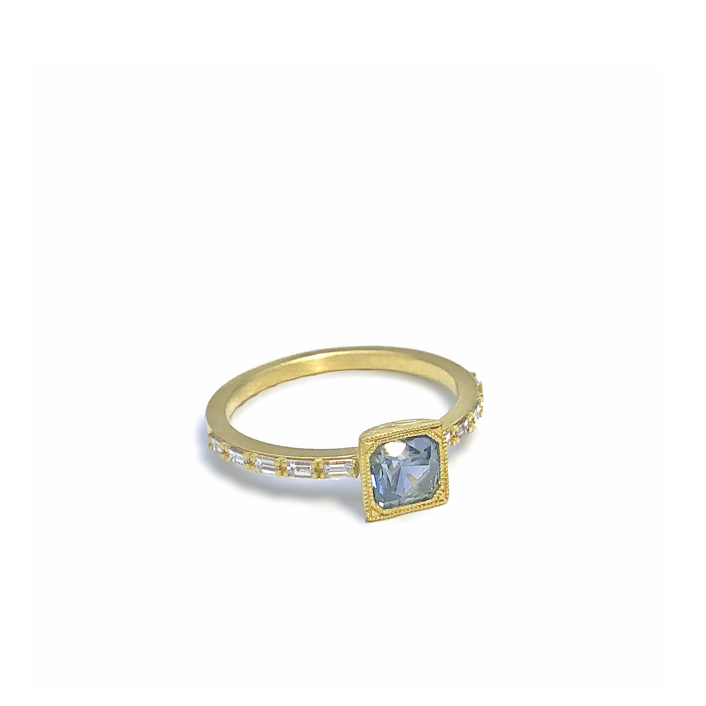 West Side Square Montana Sapphire Ring