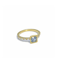 West Side Square Montana Sapphire Ring