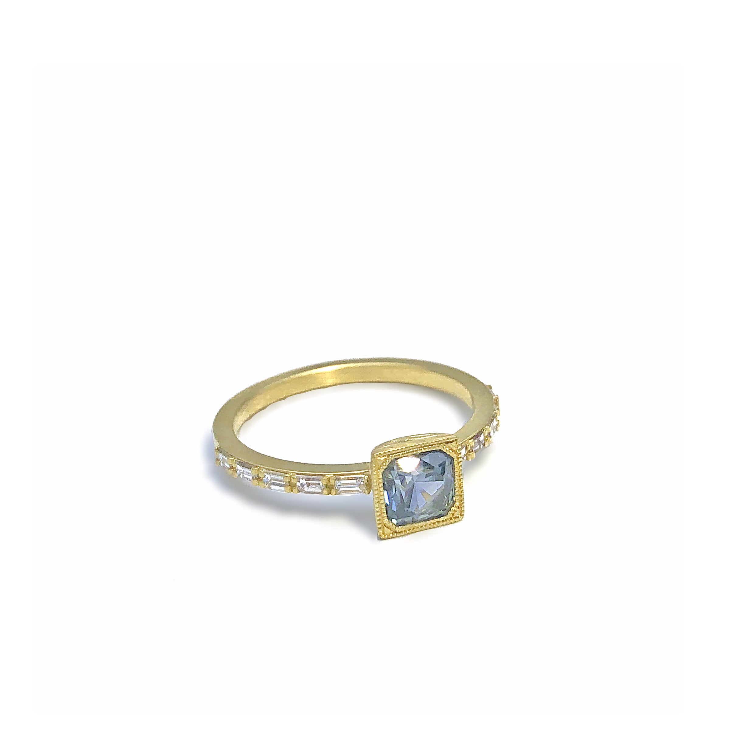West Side Square Montana Sapphire Ring