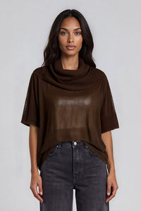 Draped Mesh Tee