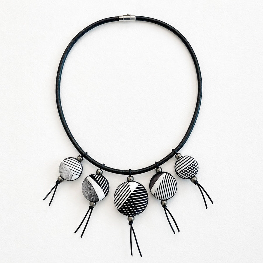 Vintage Italian Silk Reversible Choker