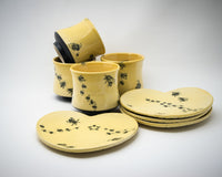 Honeybee Tea Tumblers and Dessert Plates