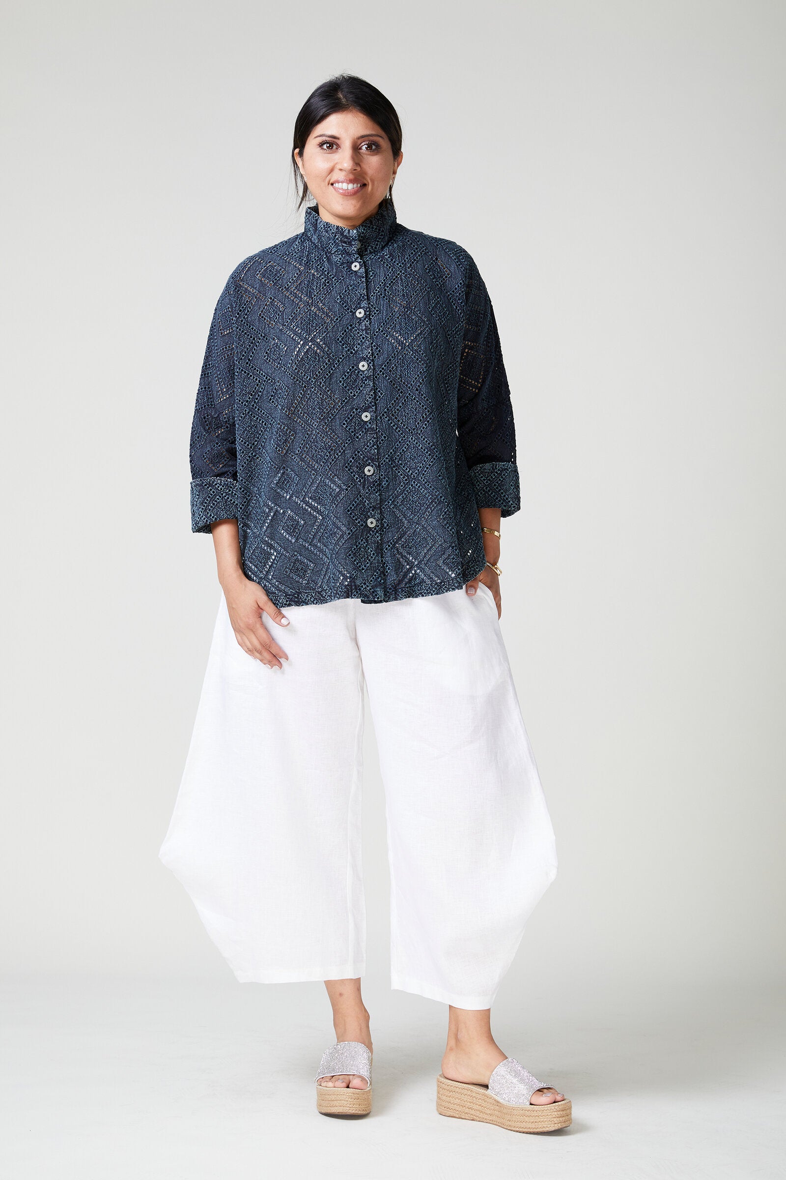 Circular Eyelet Shirt