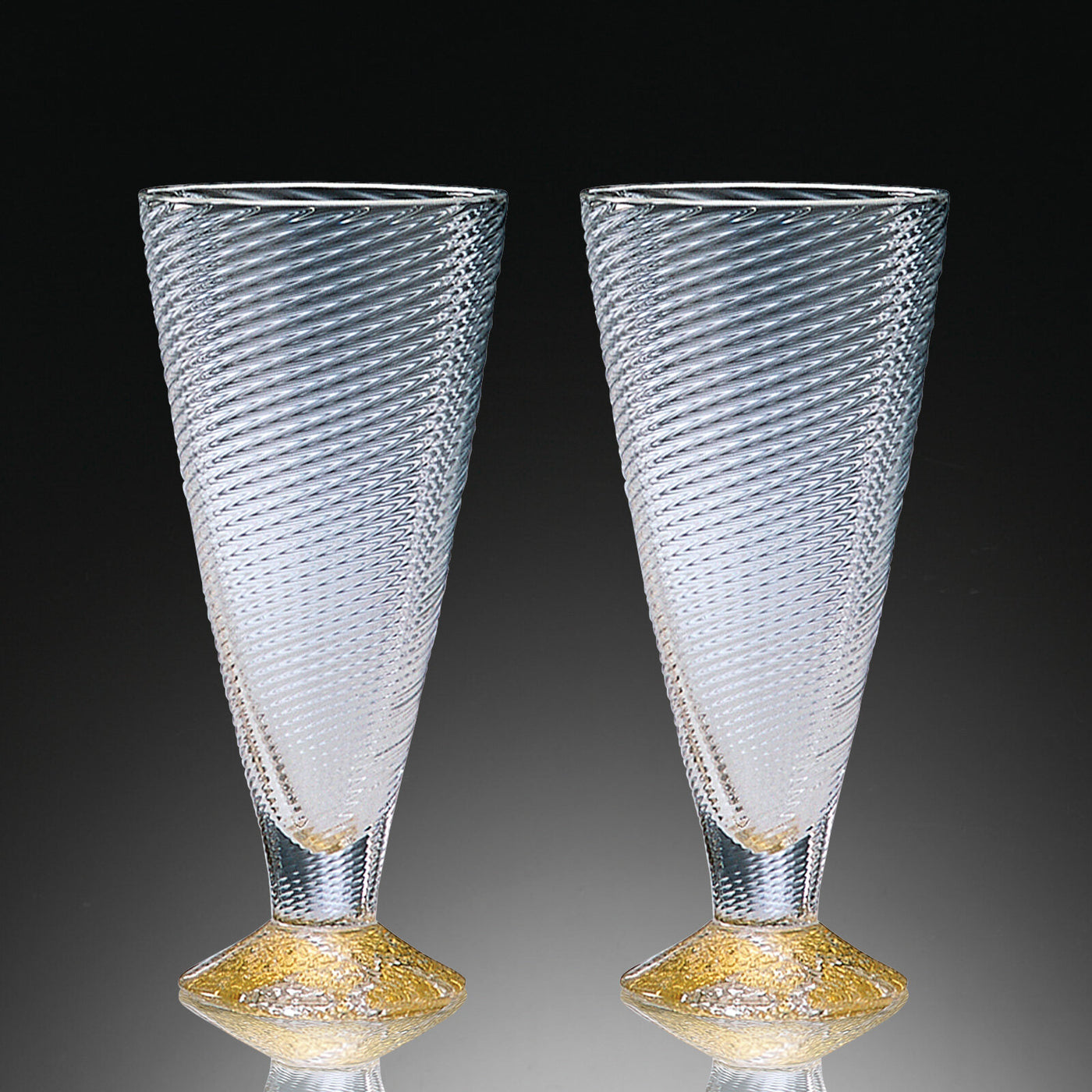 Gold-Footed Wine Cups