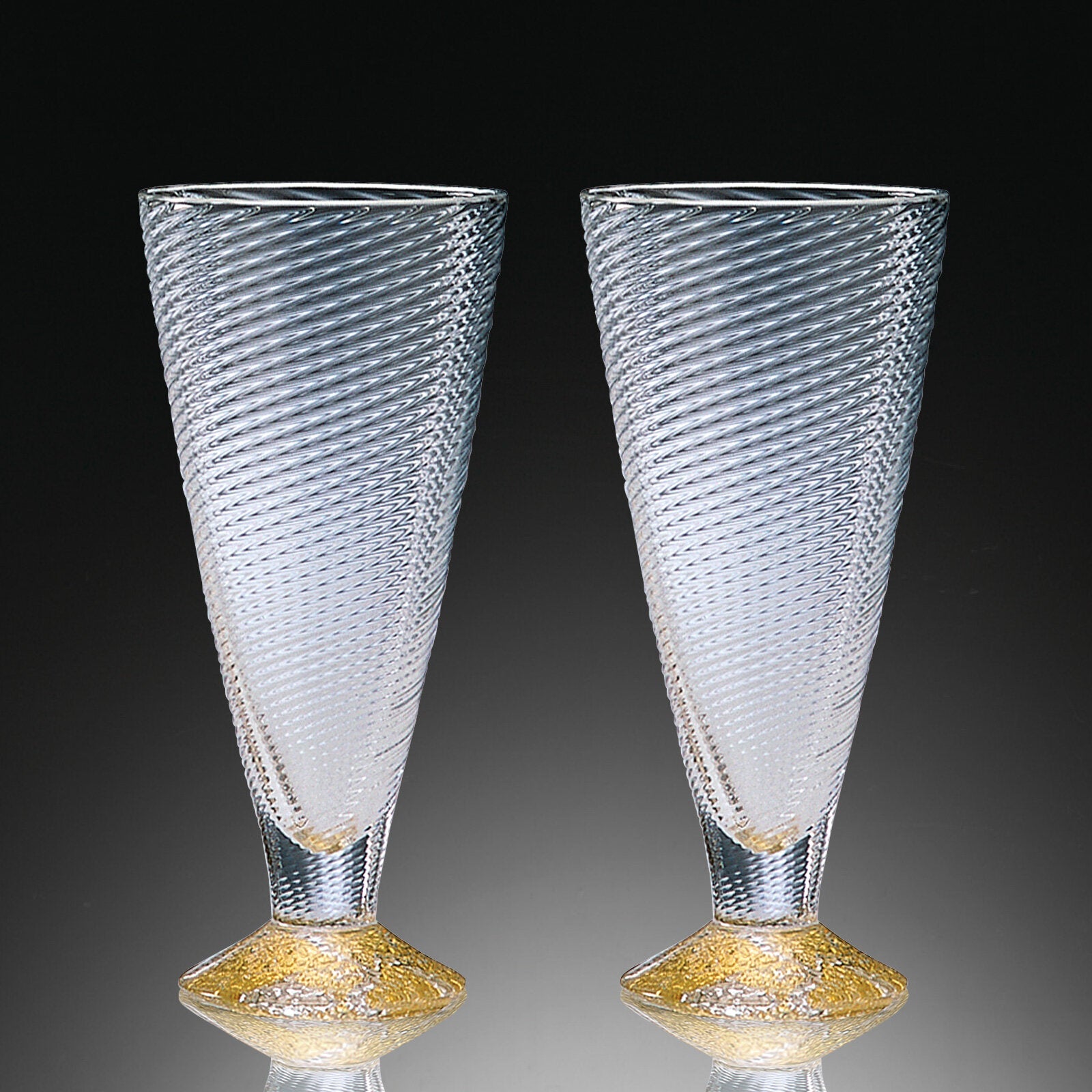 Gold-Footed Wine Cups