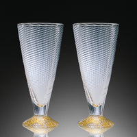 Gold-Footed Wine Cups