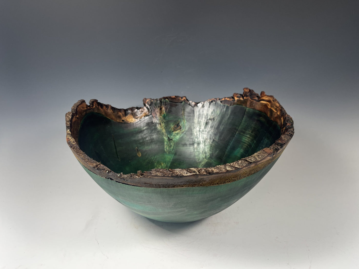 Dyed Natural Edge Ambrosia Maple Bowl