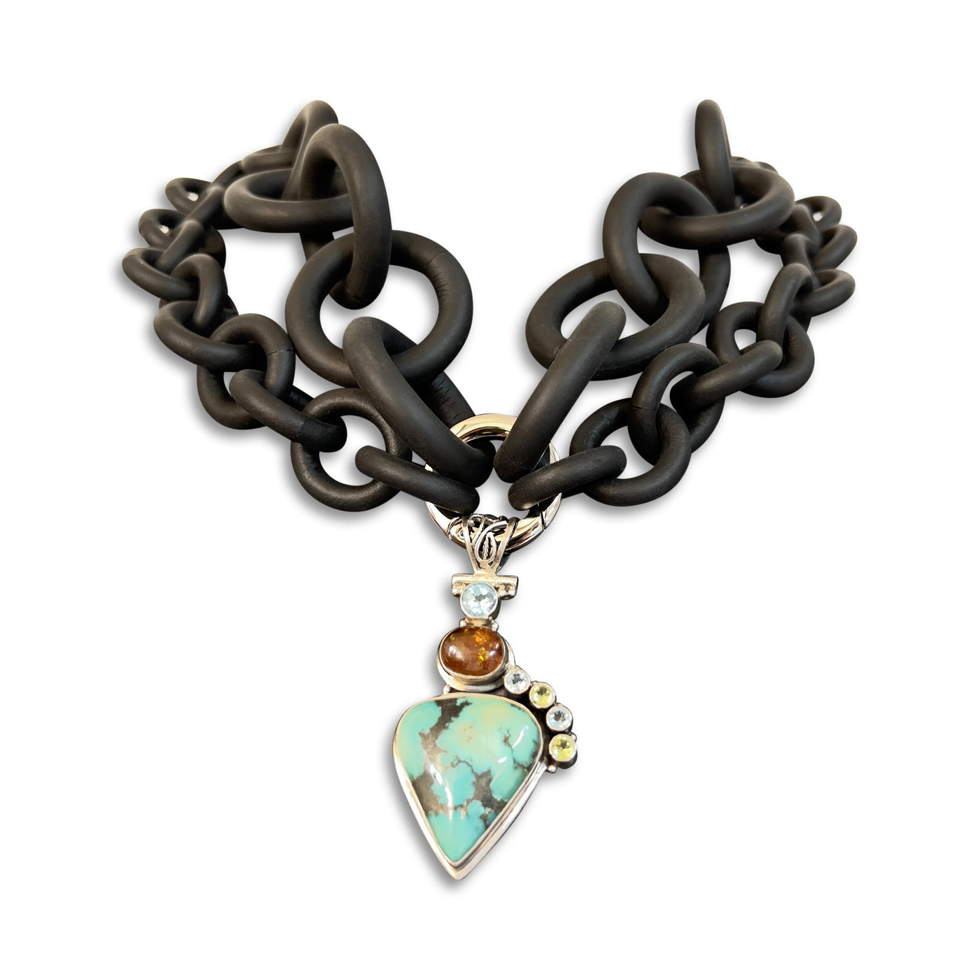 Gemstone Convertible Rubber Necklace