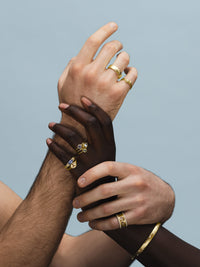 Geocut Sapphire Solitaire Ring