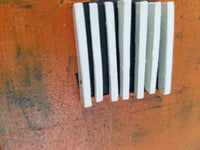 White Ridges on Orange