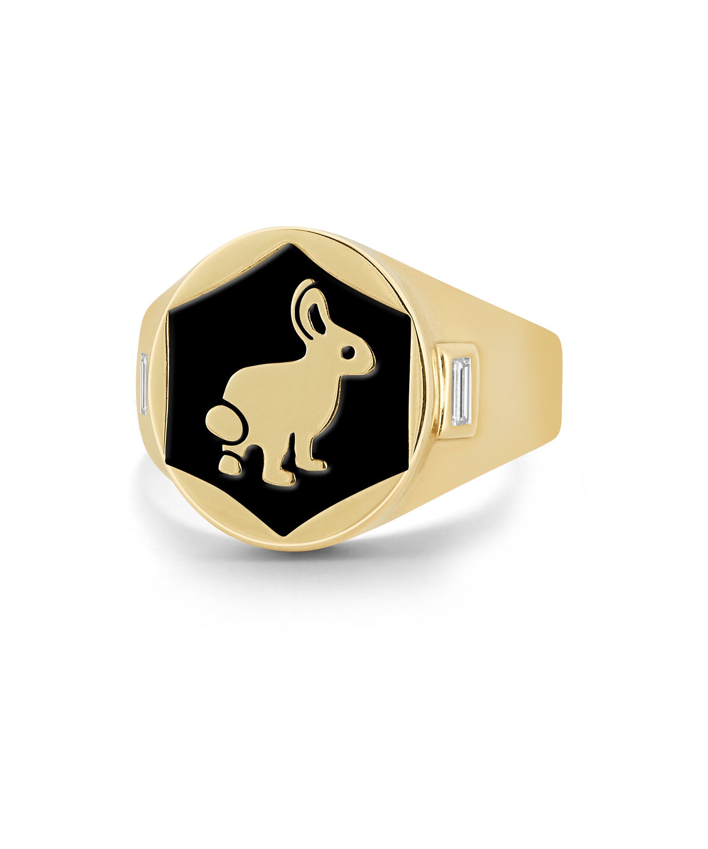 Trickster Bunny Signet Ring