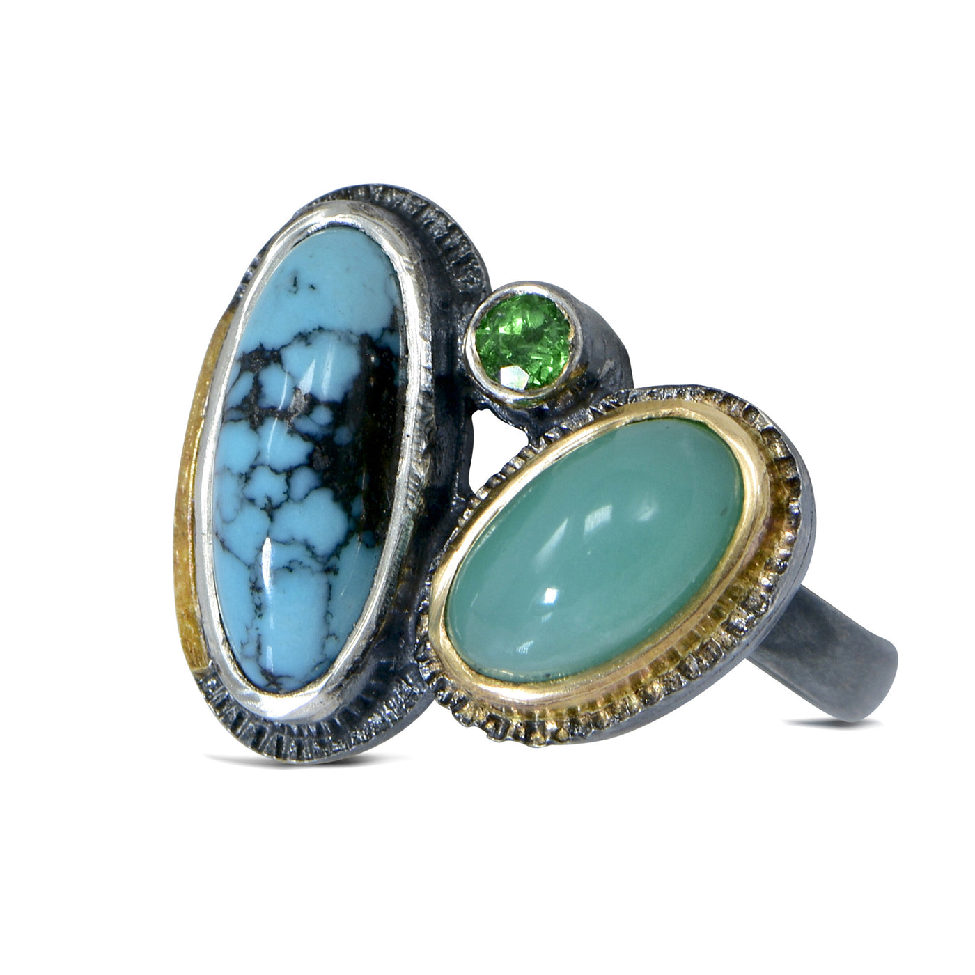 Turquoise Trio Ring
