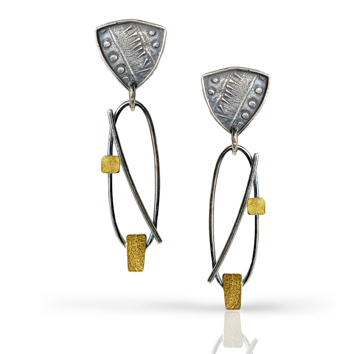 Inca Triangle Earring